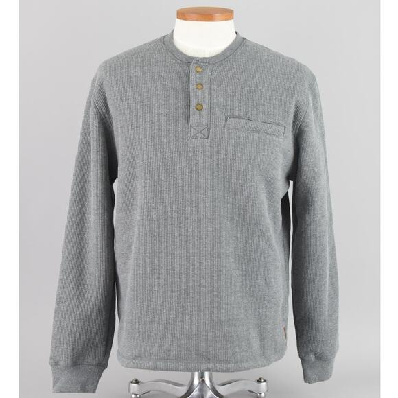 Coleman Long Sleeve Sherpa Lined Waffle Henley Shirt Men's Large - Picture 1 of 12
